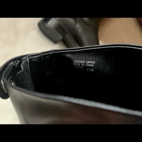 Franco Sarto Black Leather Boot size 9 EUC - Picture 6 of 12